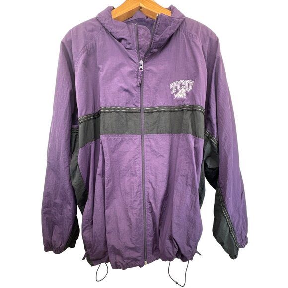 Vtg TCU Mens Jacket Sz XXL Infinity Classic TX Christian University Horned Frogs